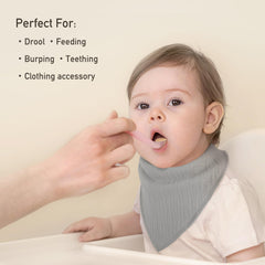 Civarua Kids muslin baby bibs texture closeup highlights soft, breathable fabric.