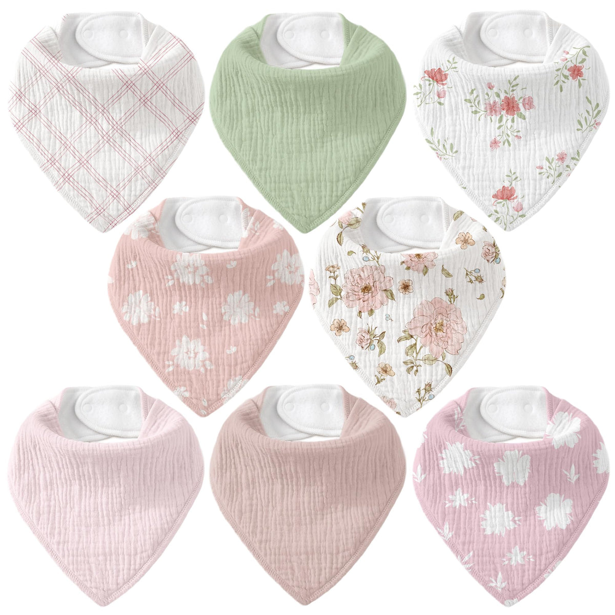 CIVARUA KIDS Muslin Bibs: soft-front closeup showing gentle absorption and comfort.