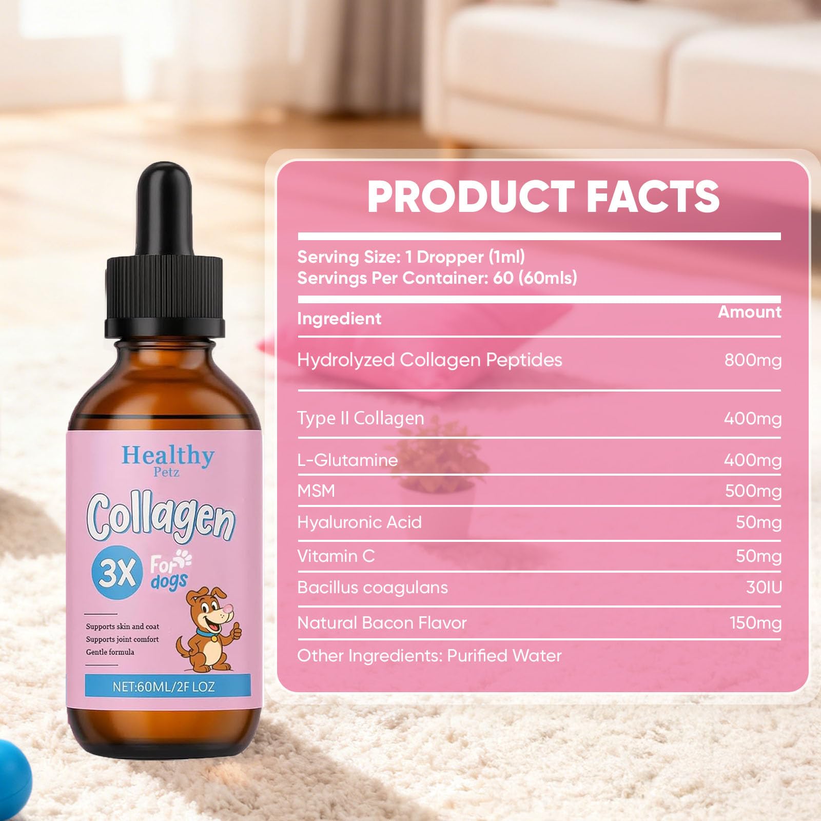 CIVGICY Healthy Petz Collagen supports gut health and digestion