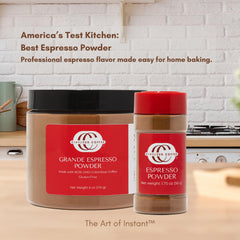 Civilized Coffee Espresso Powder blends into batter for rich chocolate cakes.