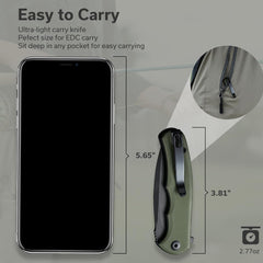 CIVIVI Mini Praxis closed profile for compact pocket storage.