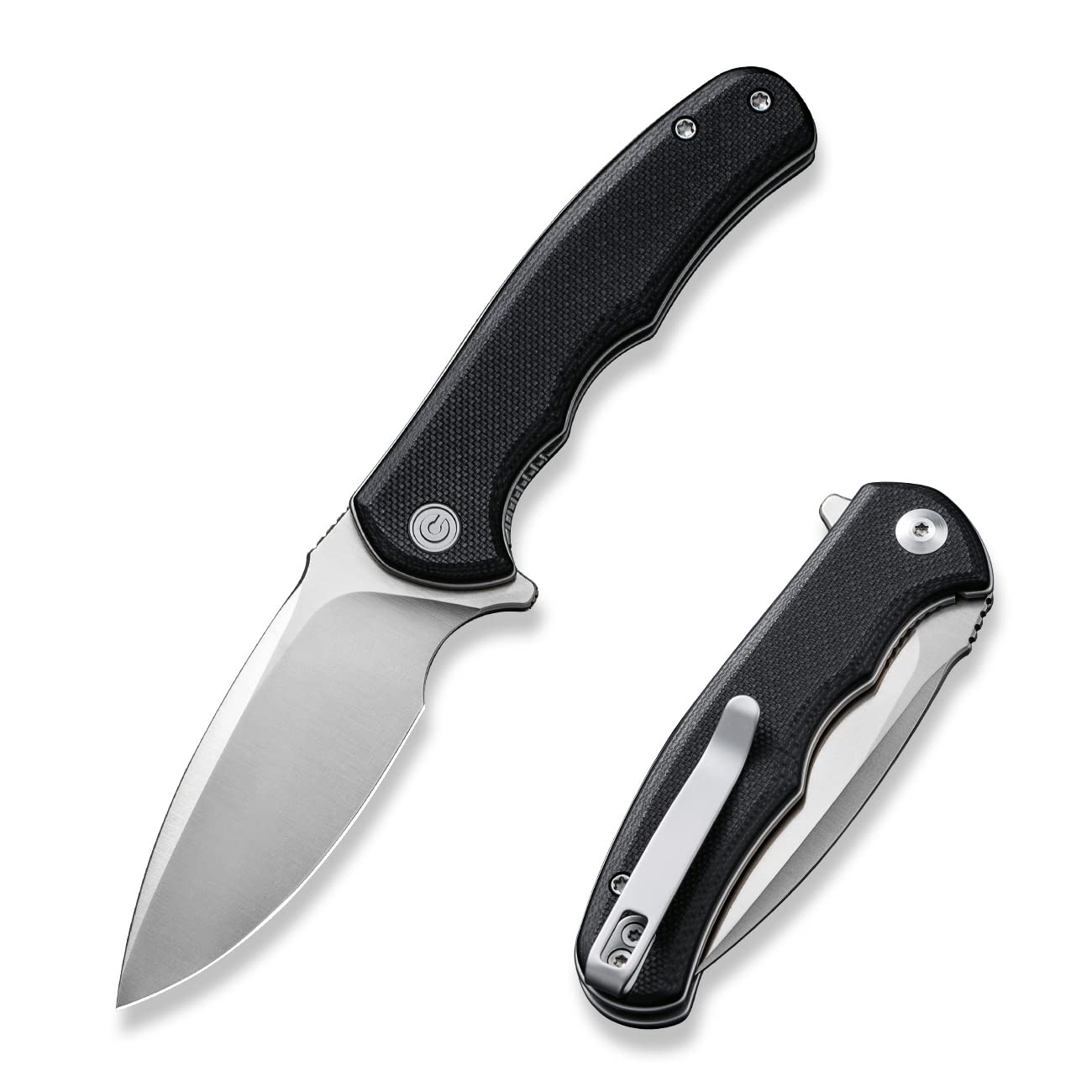 CIVIVI Mini Praxis D2 blade with satin finish for durable edge