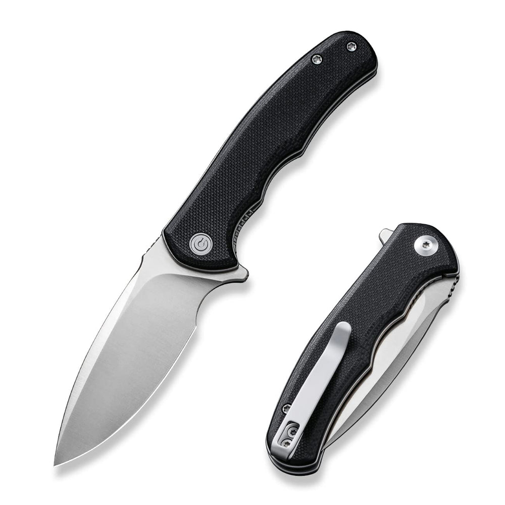 CIVIVI Mini Praxis D2 blade with satin finish for durable edge