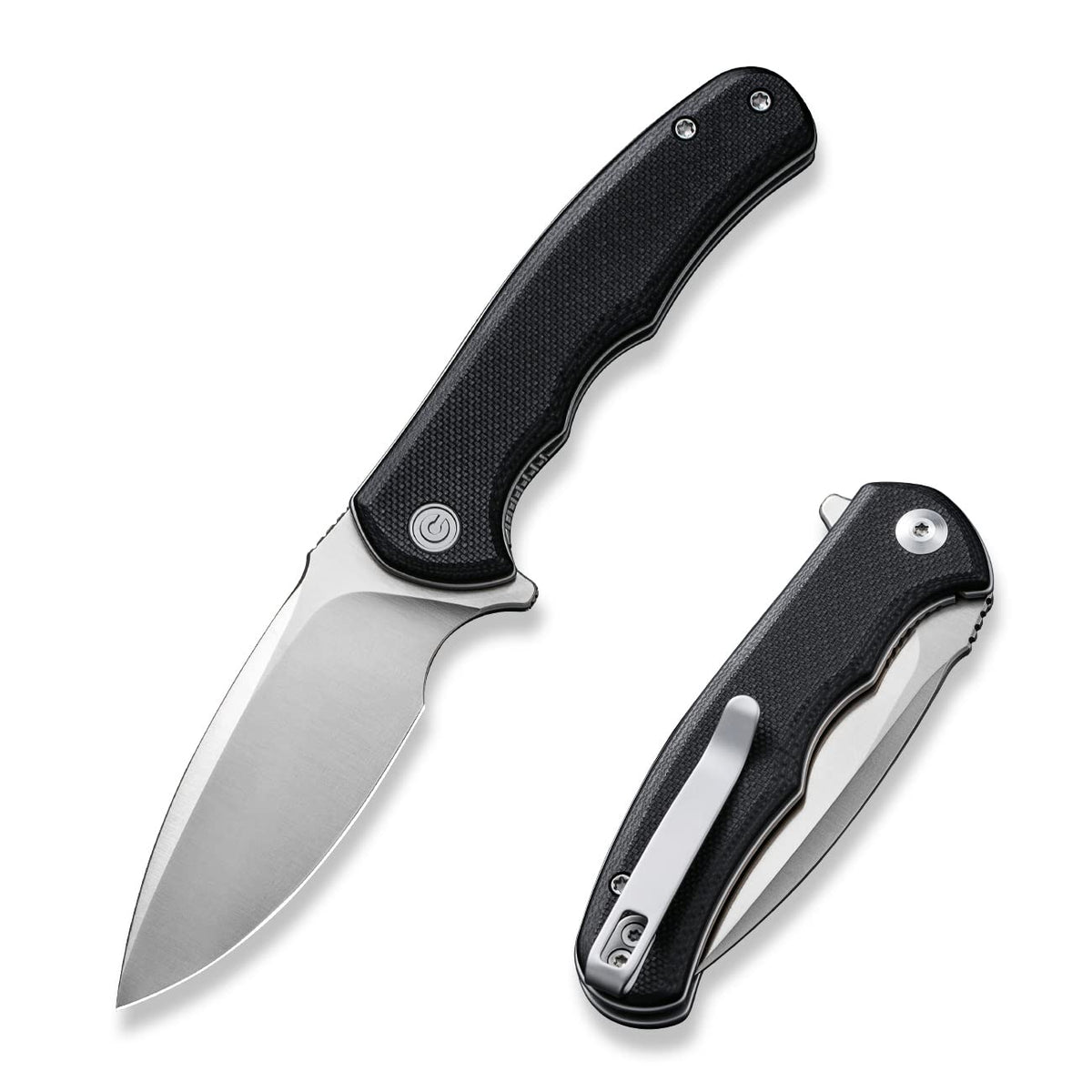 CIVIVI Mini Praxis D2 blade with satin finish for durable edge