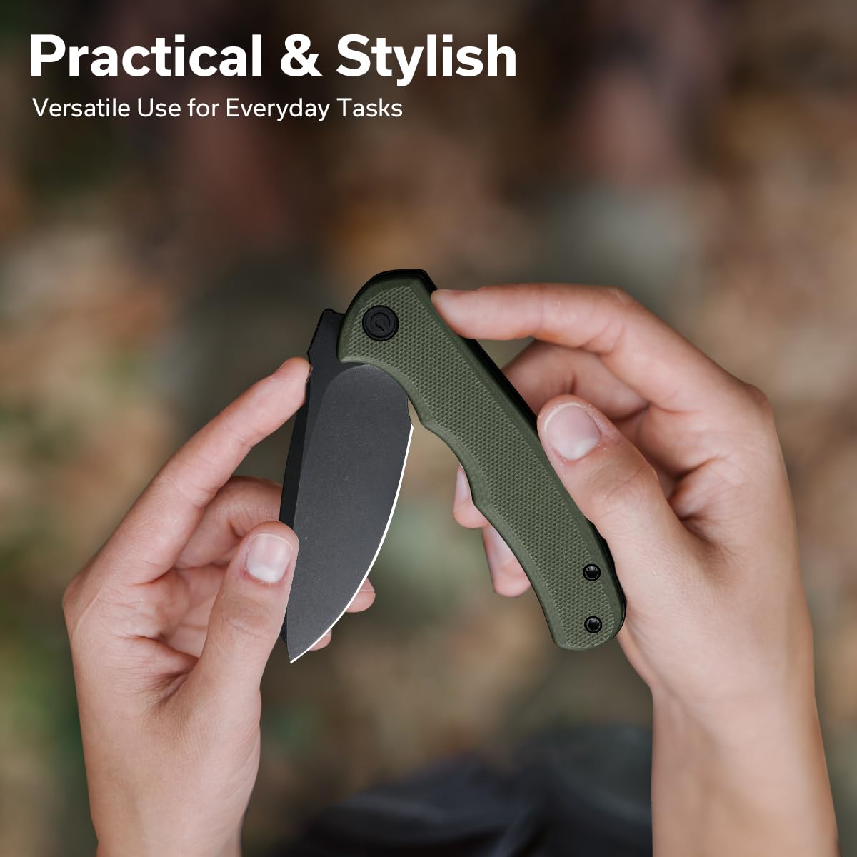 CIVIVI Mini Praxis pocket clip for secure daily carry.
