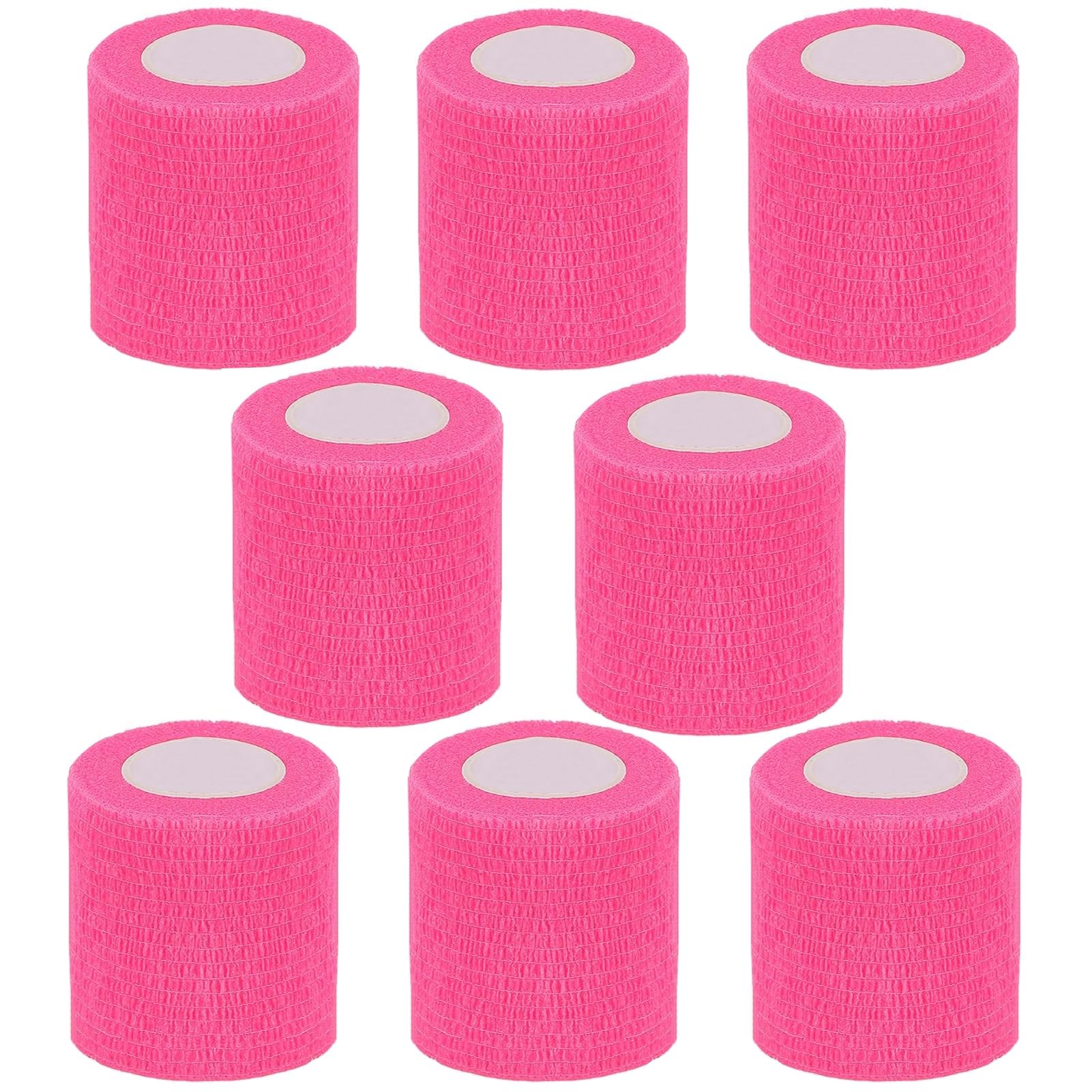 CIYAGPOOU self-adhesive bandage wrap pink 2inch; self-adheres to itself for secure use.