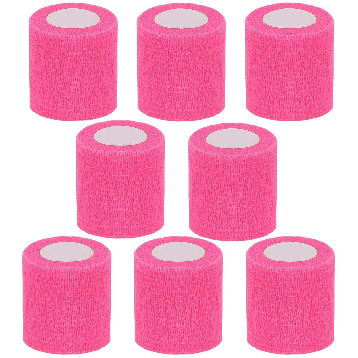CIYAGPOOU self-adhesive bandage wrap pink 2inch; self-adheres to itself for secure use.
