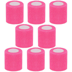 CIYAGPOOU self-adhesive bandage wrap pink 2inch; self-adheres to itself for secure use.