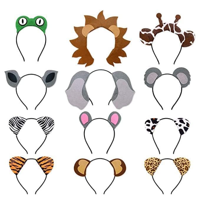 Ciyvolyeen Jungle Crocodile Headband with vivid colors for jungle-themed parties.