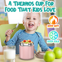 CJACJA soup thermo interior with stainless steel and vacuum seal