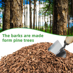 CJGQ organic pine bark particles showing natural texture for orchid media