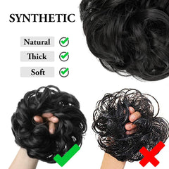 CJL HAIR adjustable elastic band keeps the piece secure