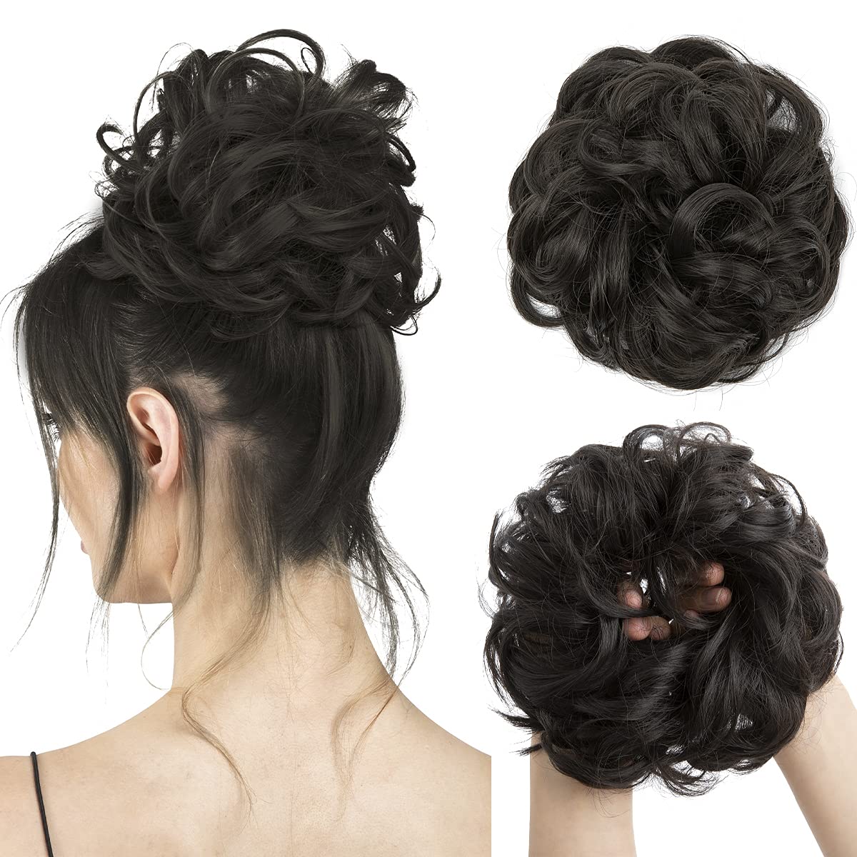 CJL HAIR large bun hair piece adds volume to updos