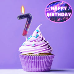 CKLMMCZX Demon Movie Hunters candle on cake, enhances celebration visuals with bold numbers