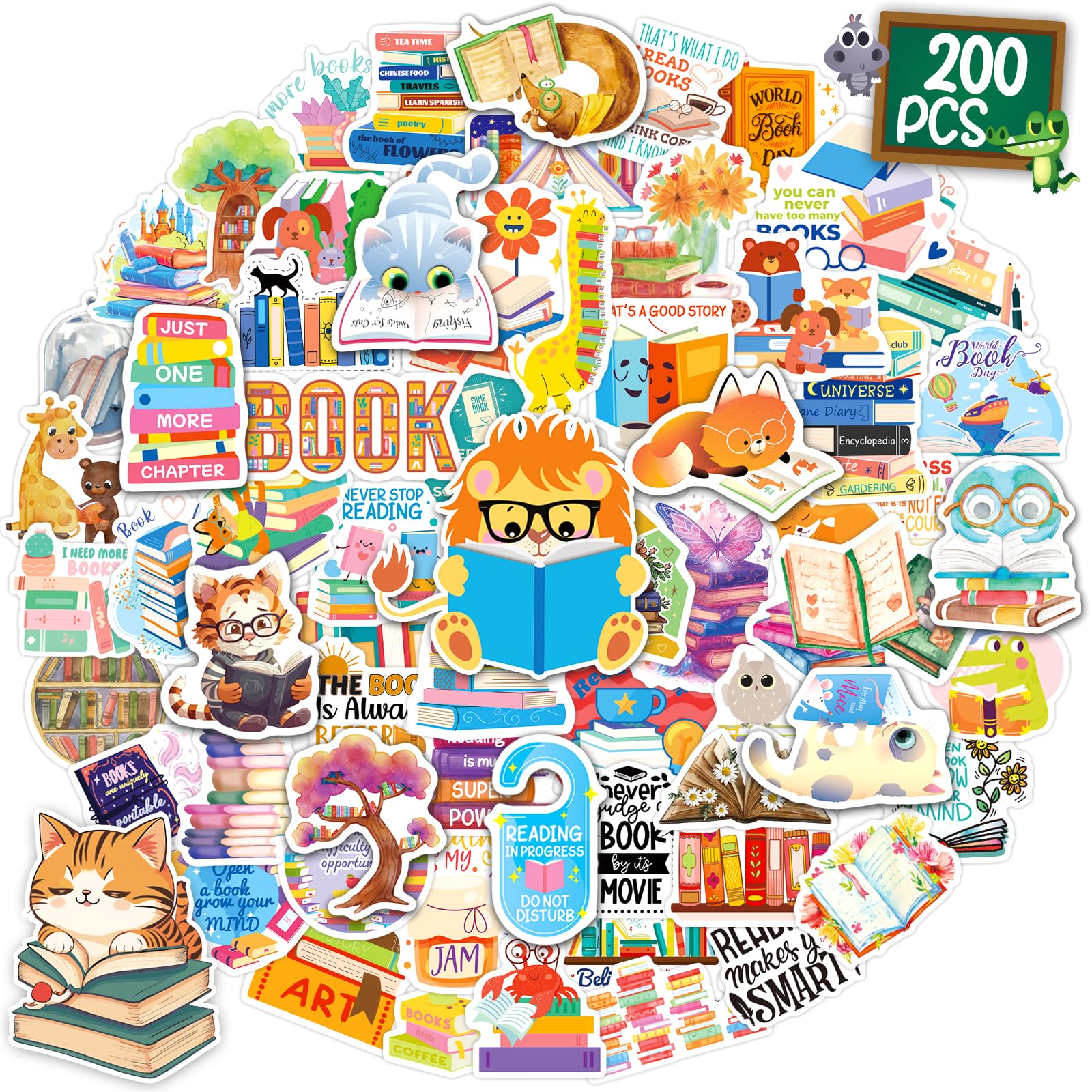 CKXTYNG 200pcs book stickers on books and journals for personalization