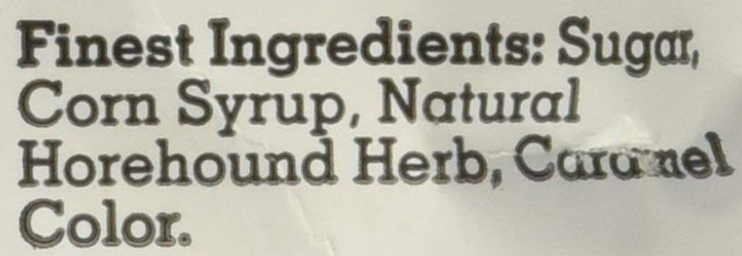 Close-up of Claeys Horehound candy texture, ideal for nostalgic bites