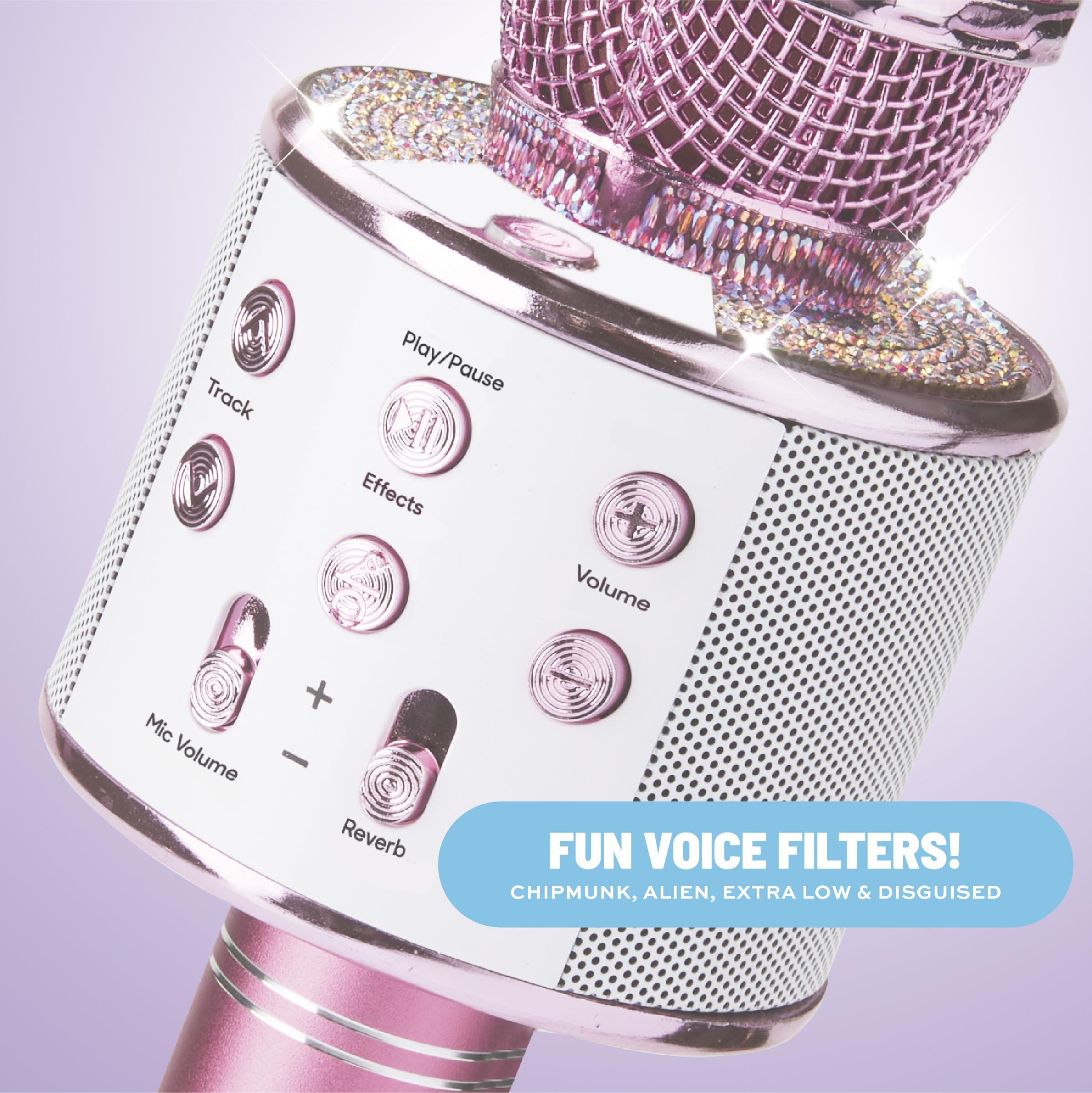 Claire's microphone with adjustable echo for dynamic performances