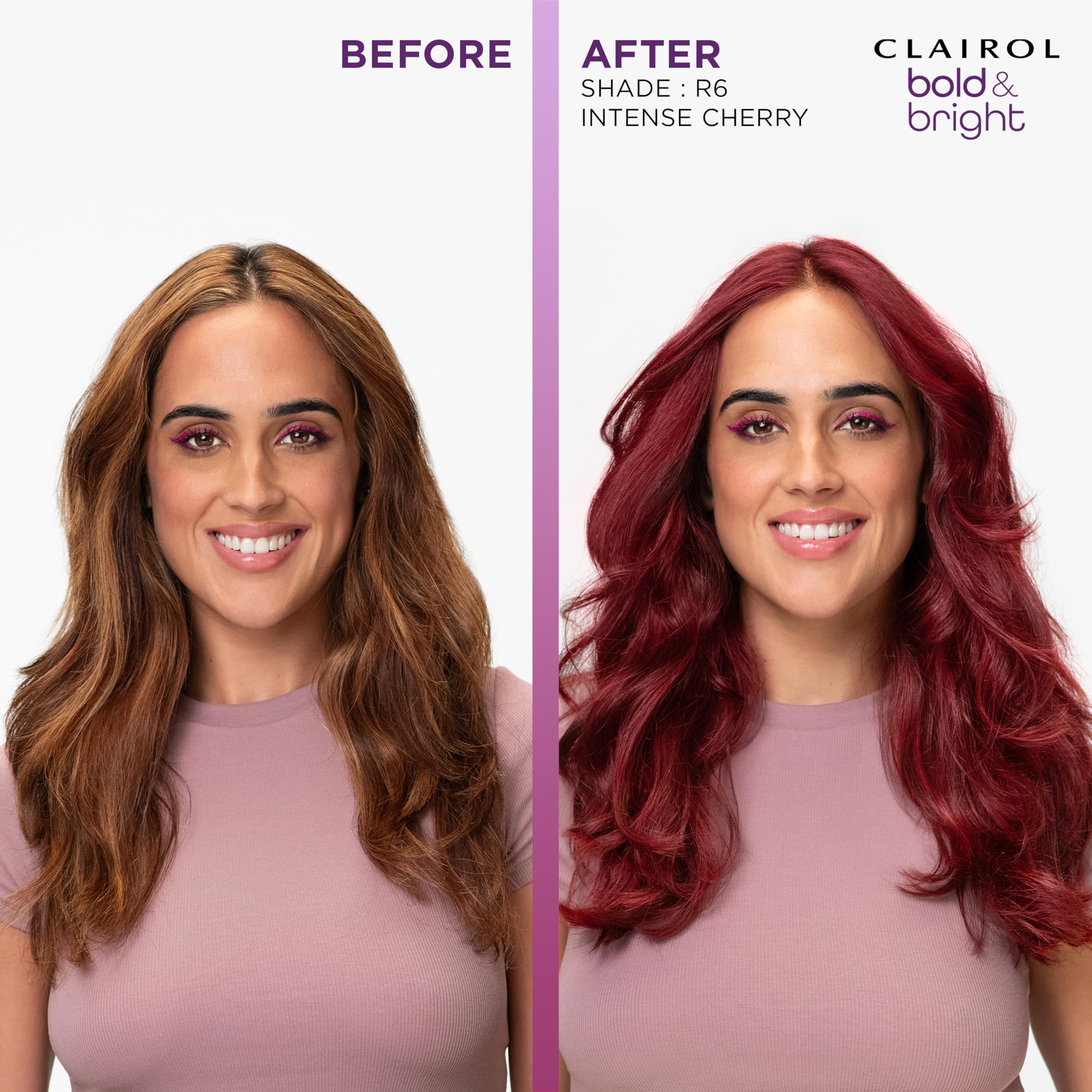 Clairol Bold & Bright HydraShine Conditioner for moisturized, smooth hair.