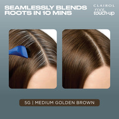Clairol Nice'n Easy dye bottle with developer for even blends.