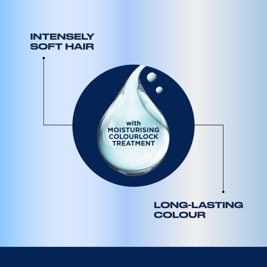 Gray coverage swatch demonstrates reliable coverage across strands.