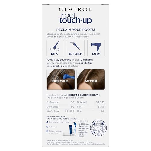 Clairol Nice'n Easy root touch-up kit bowl for smooth mixing and even results.