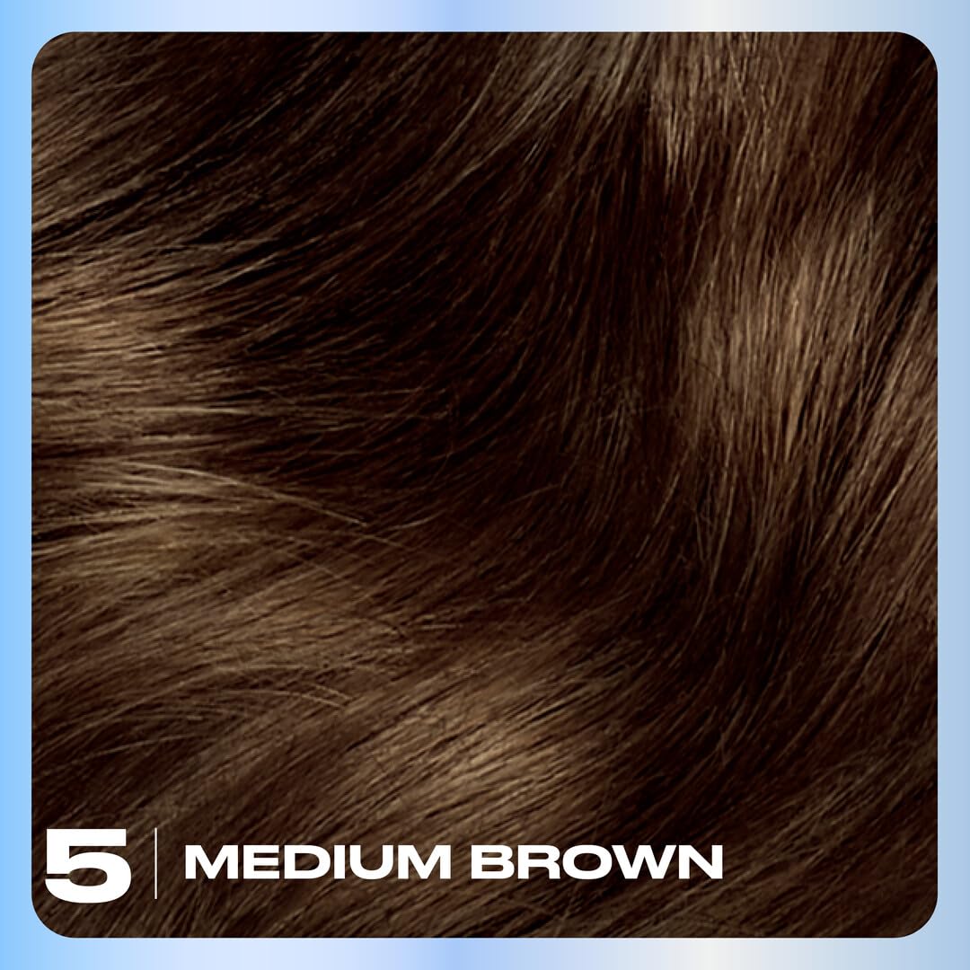 Clairol Nice'n Easy three-tone color palette illustrating natural highlights