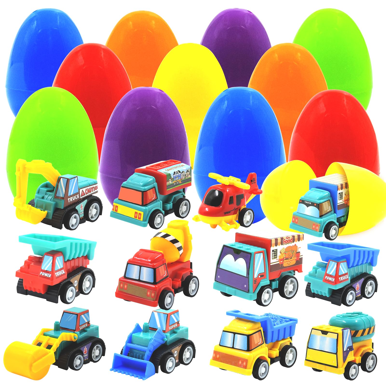 CLAPET Easter egg with pull-back car inside for safe, engaging play.