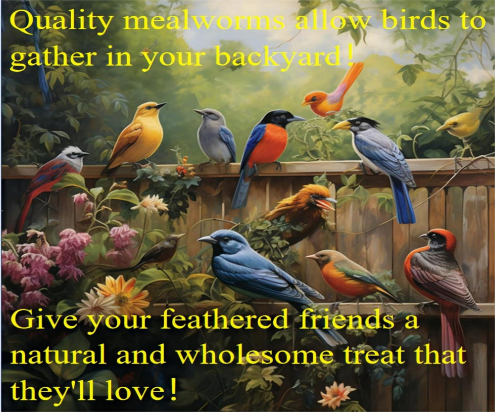 Classic Flock dried mealworms for reptiles; ideal for lizards and turtles as a protein source.
