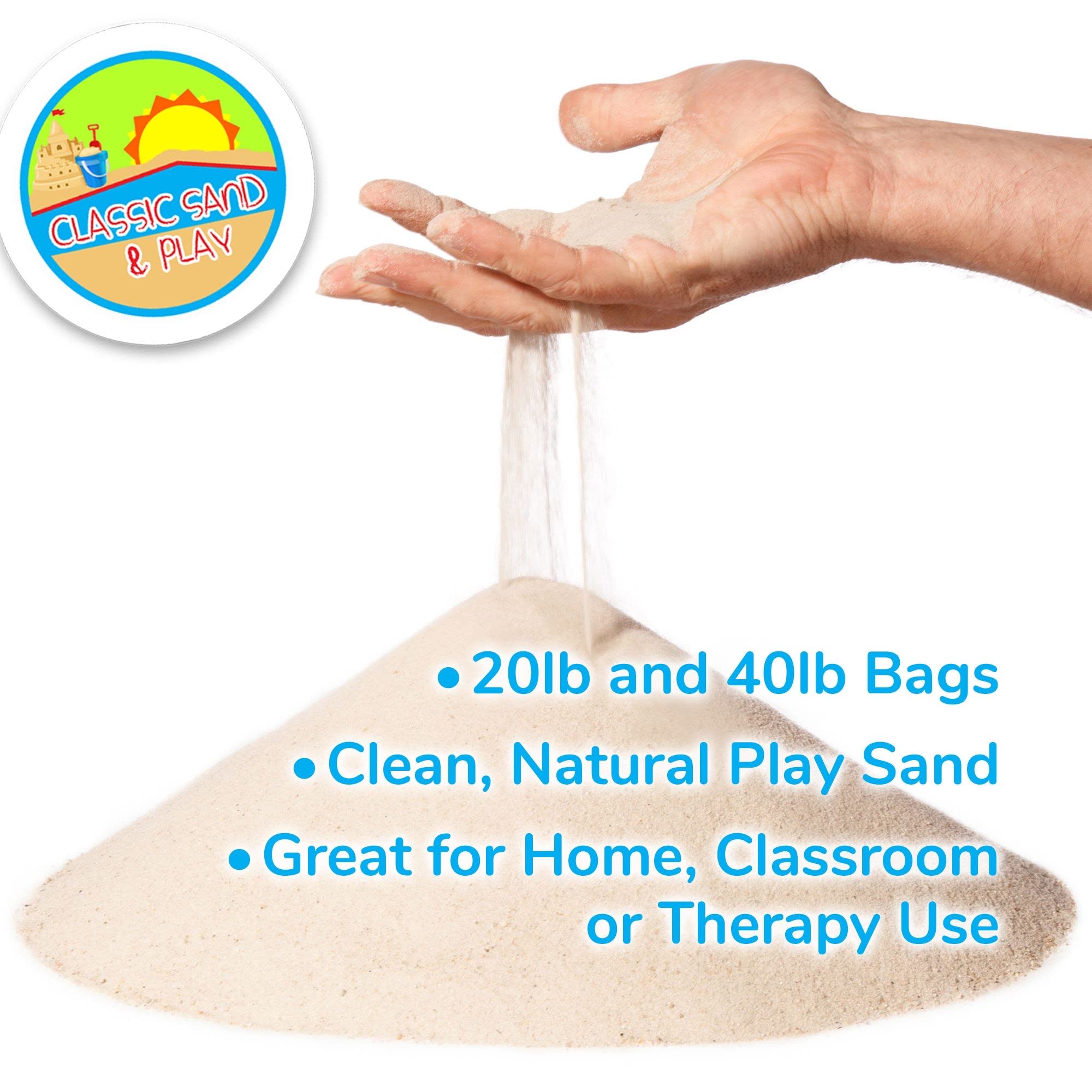 Classic Sand and Play dry use for quick builds and easy cleanup.