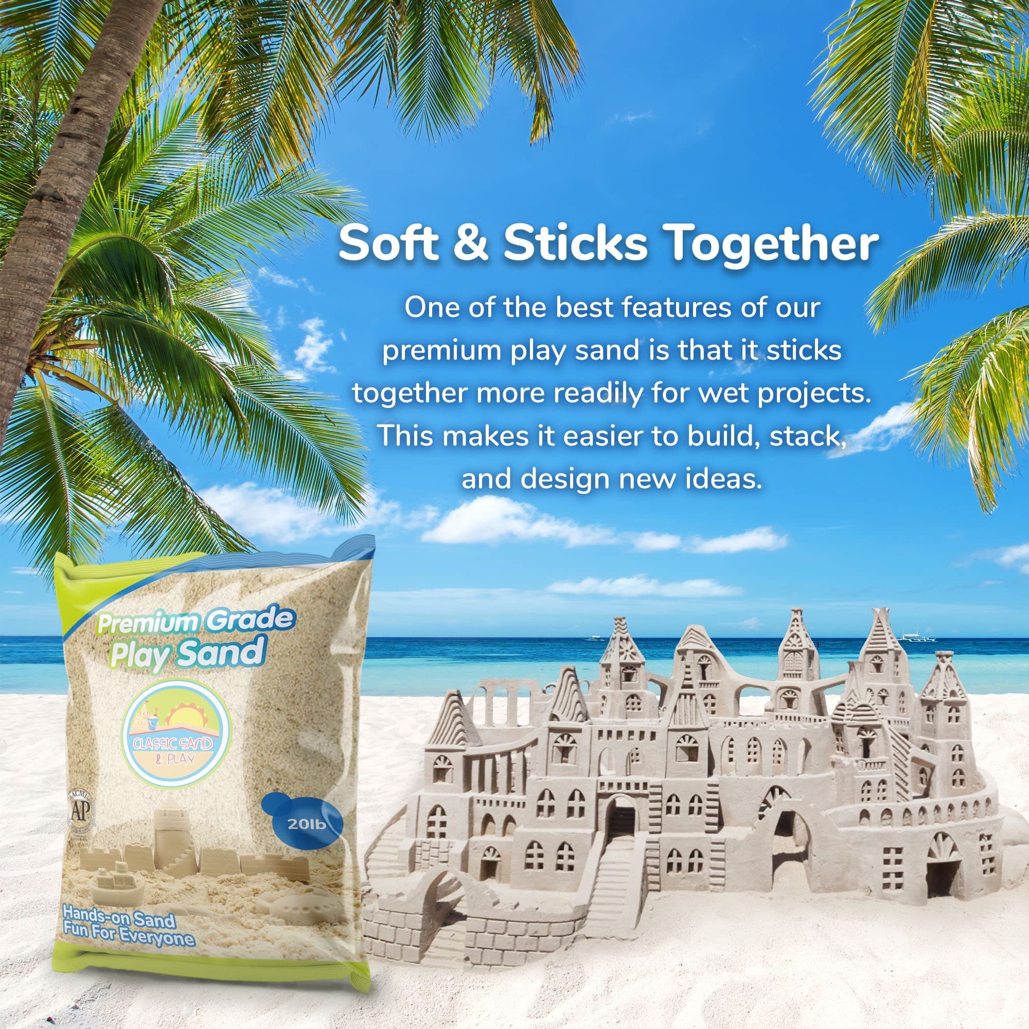 Classic Sand and Play sand table use supports tactile play and fine motor skills.