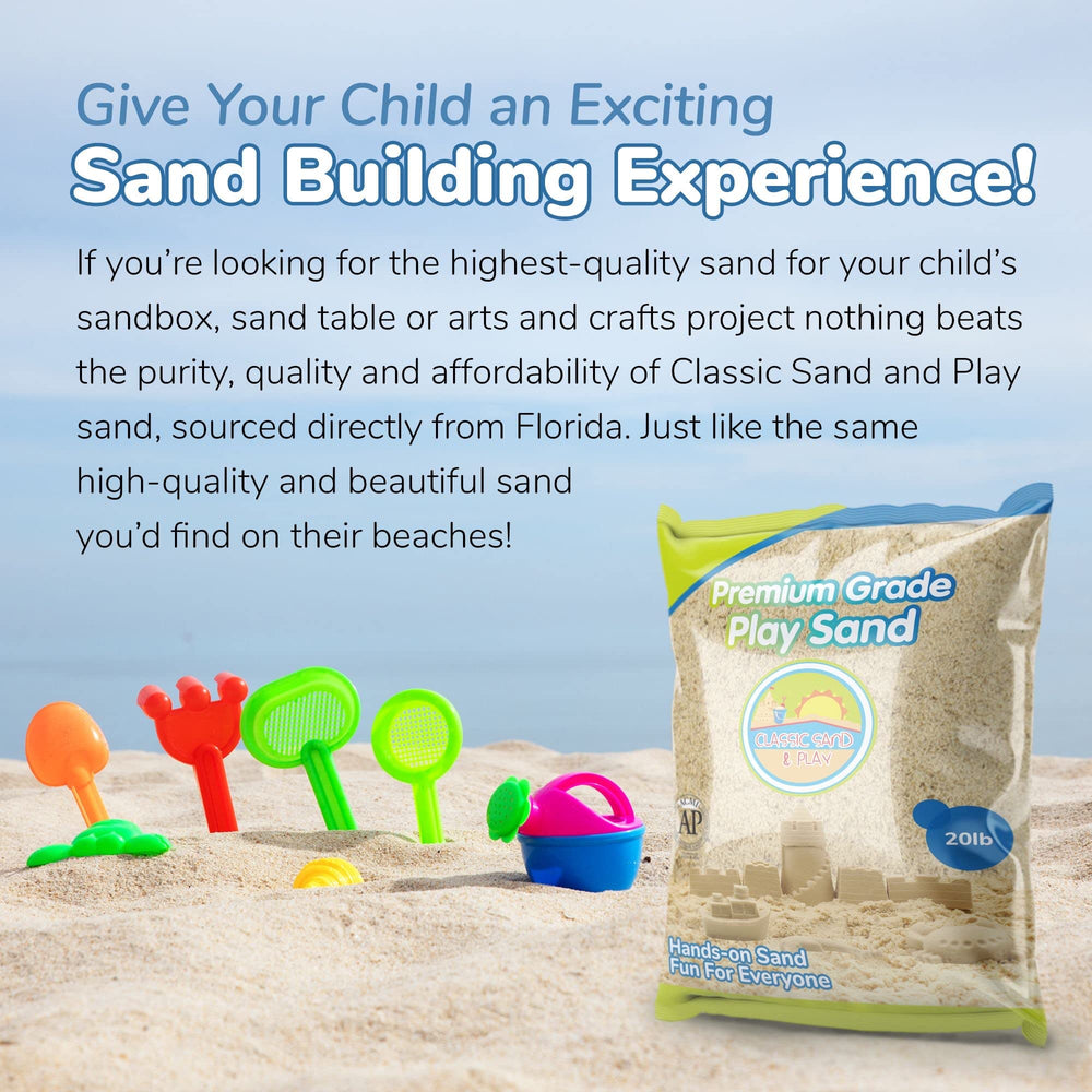 Classic Sand and Play therapy sand enables gentle sensory activities.
