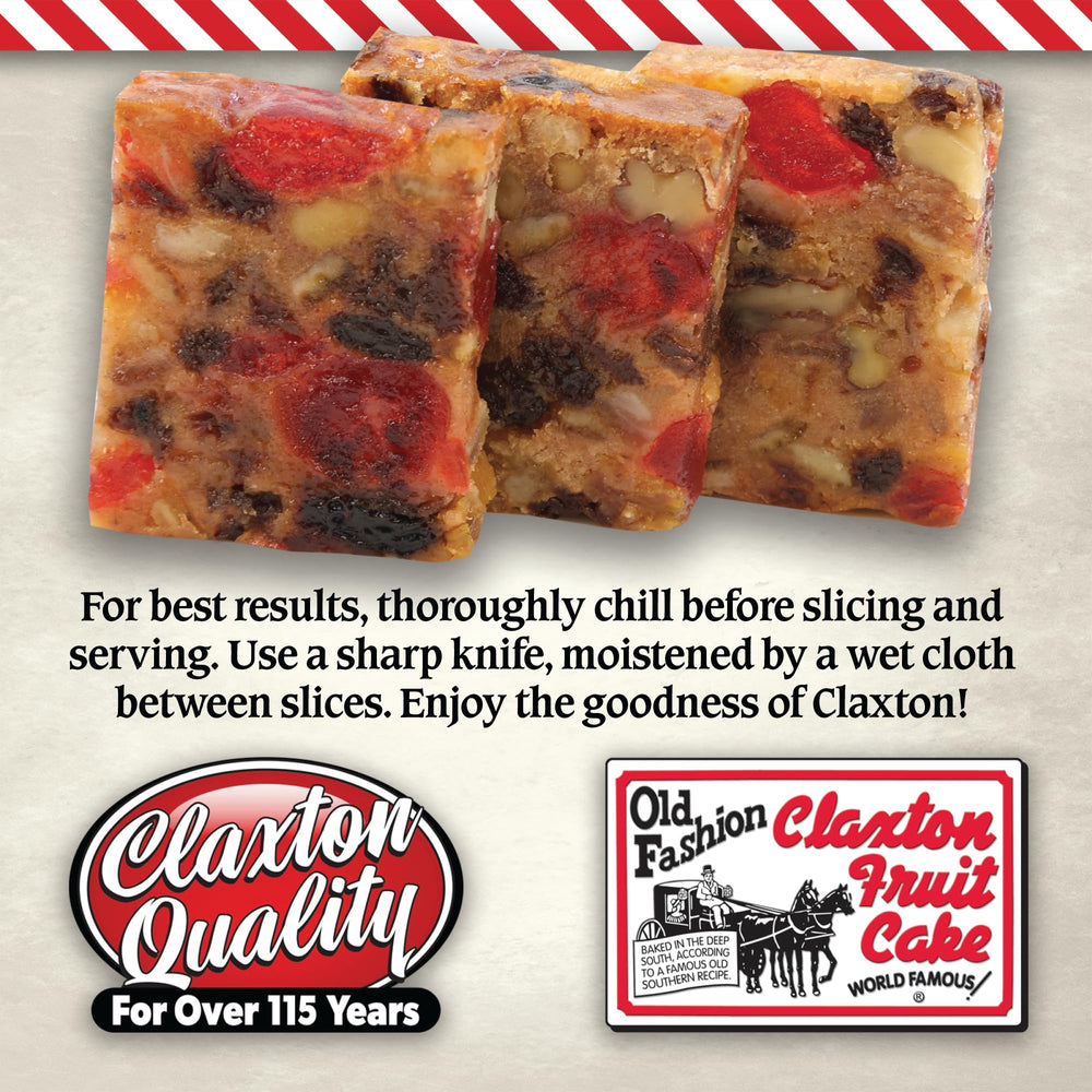 Claxton Fruit Cake abundance of fruits and nuts—visually rich, flavorful.