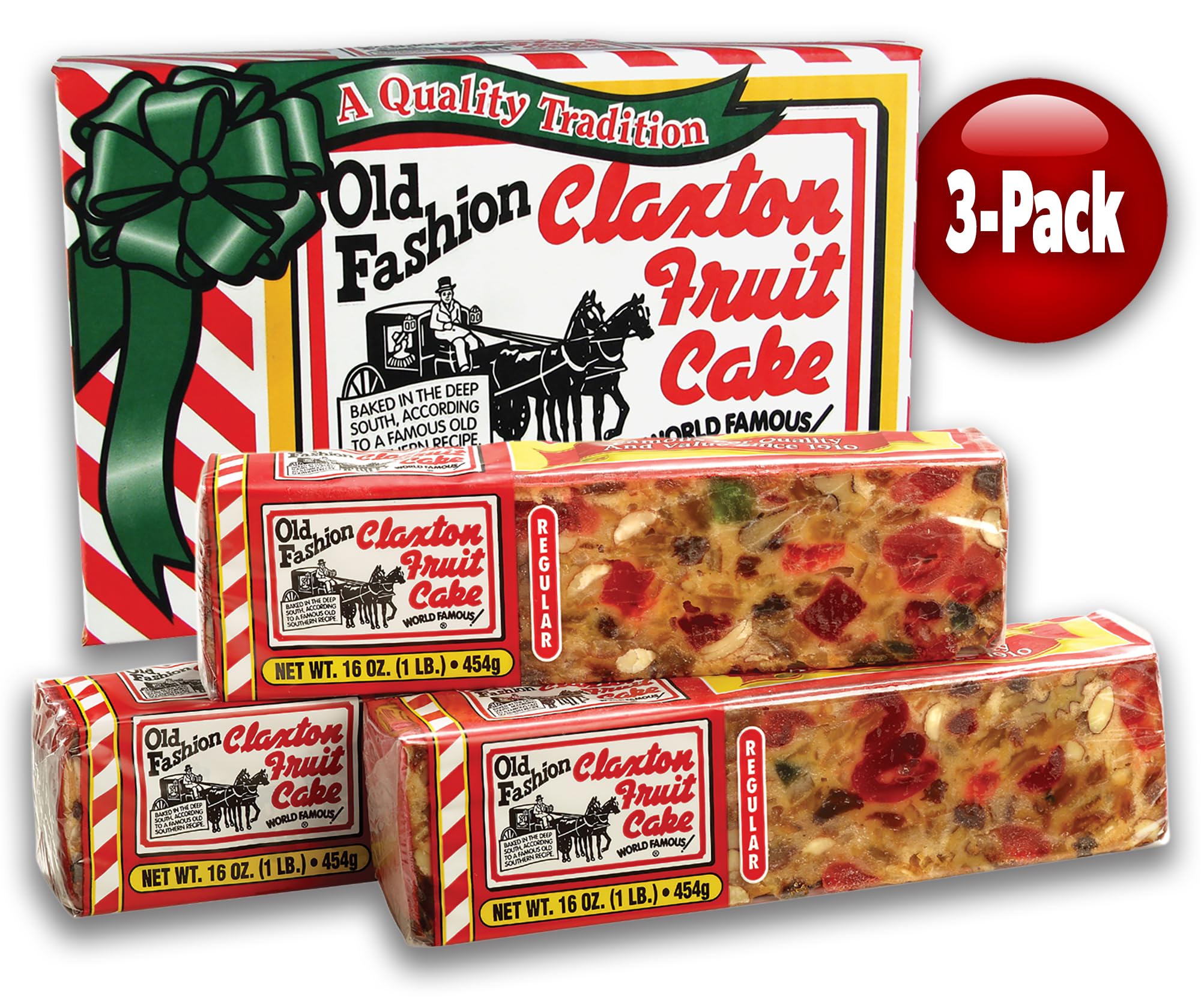Claxton Fruit Cake holiday gift carton—ready-to-gift packaging.