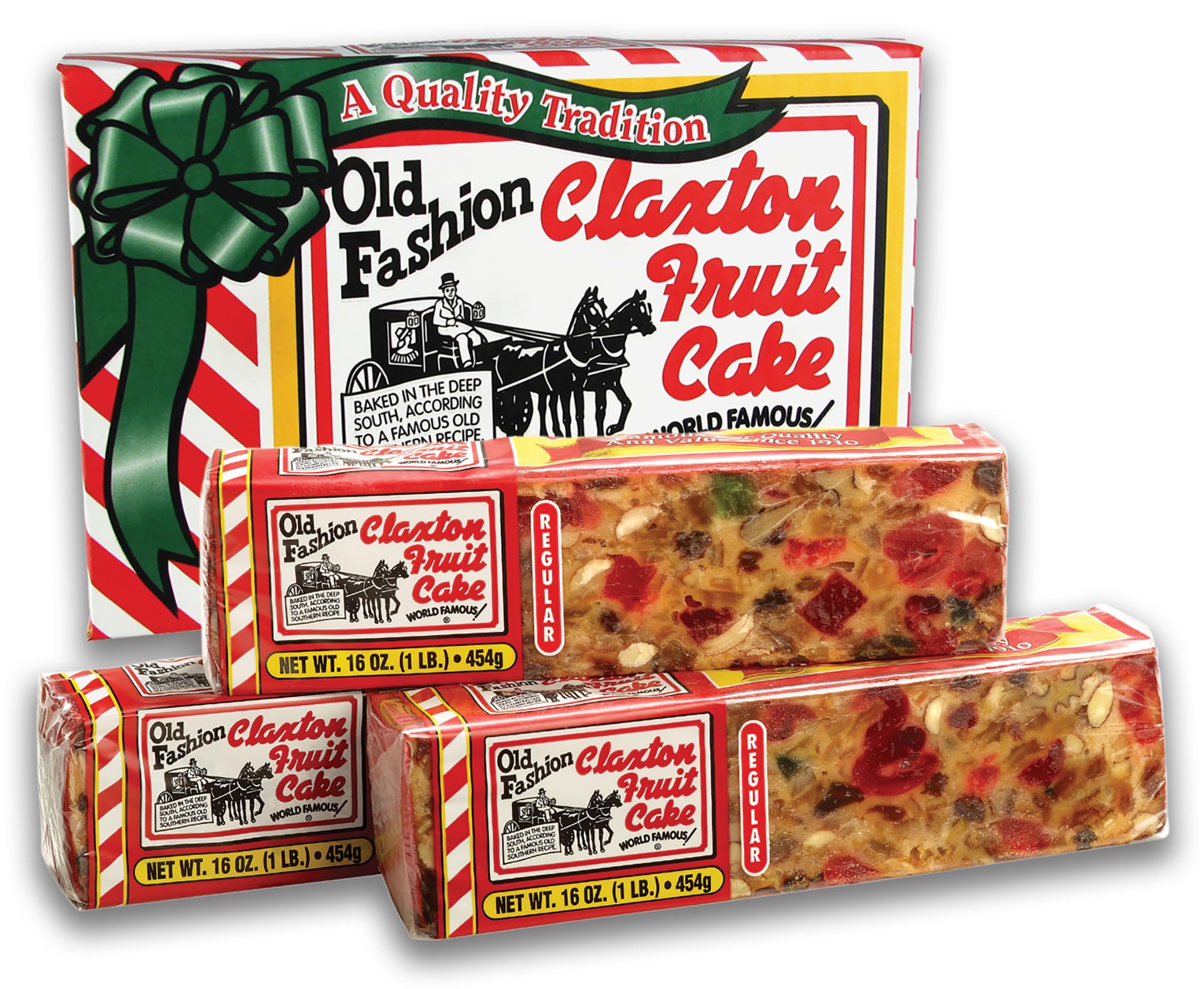 Claxton Fruit Cake regular loaf slices—moist, fruit-filled, perfect for sharing.