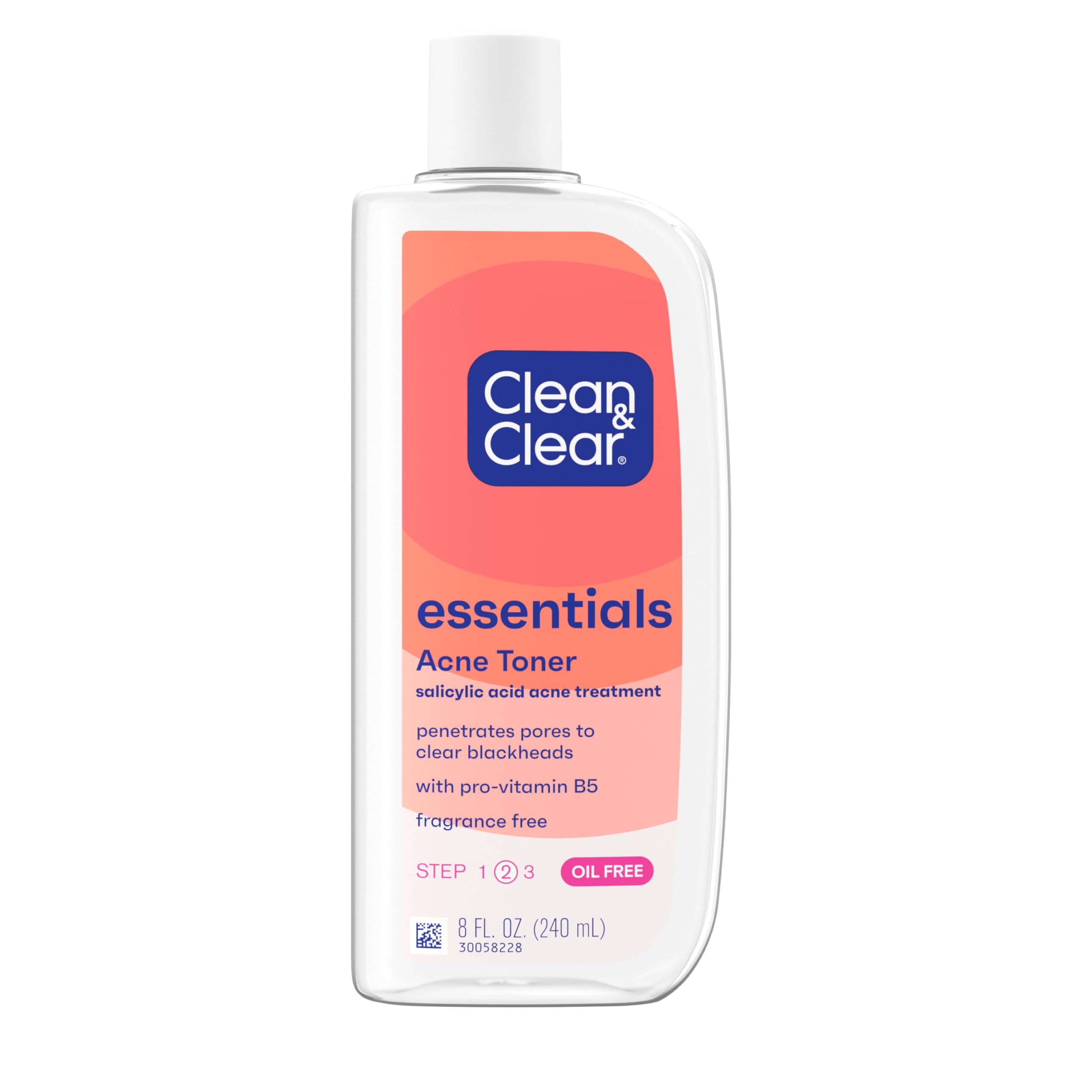 Clean and Clear Essentials toner bottle for oil control and clearer pores.