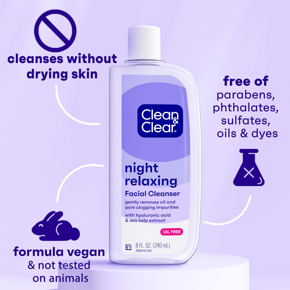 Hypoallergenic foam wash from Clean & Clear rinses clean without pores clogging.