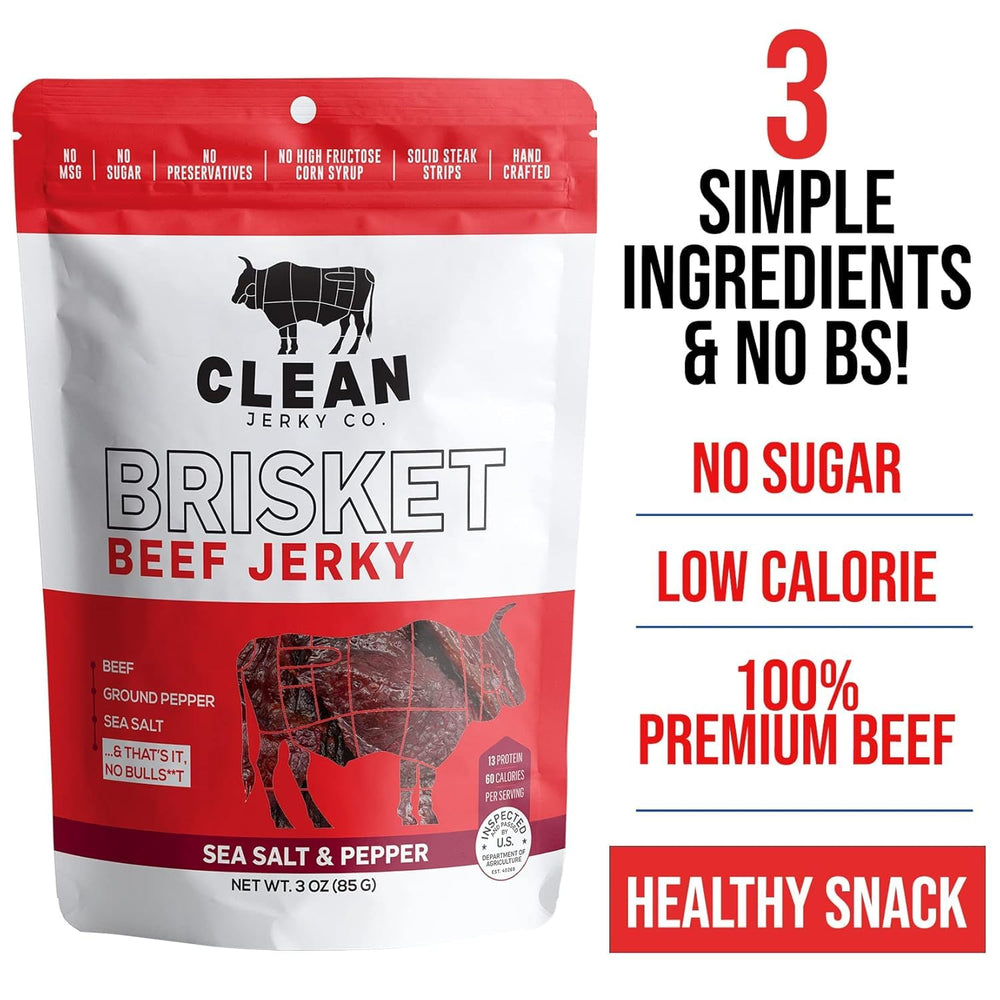 Clean Jerky Co dense chewy texture close-up showcases the signature bite