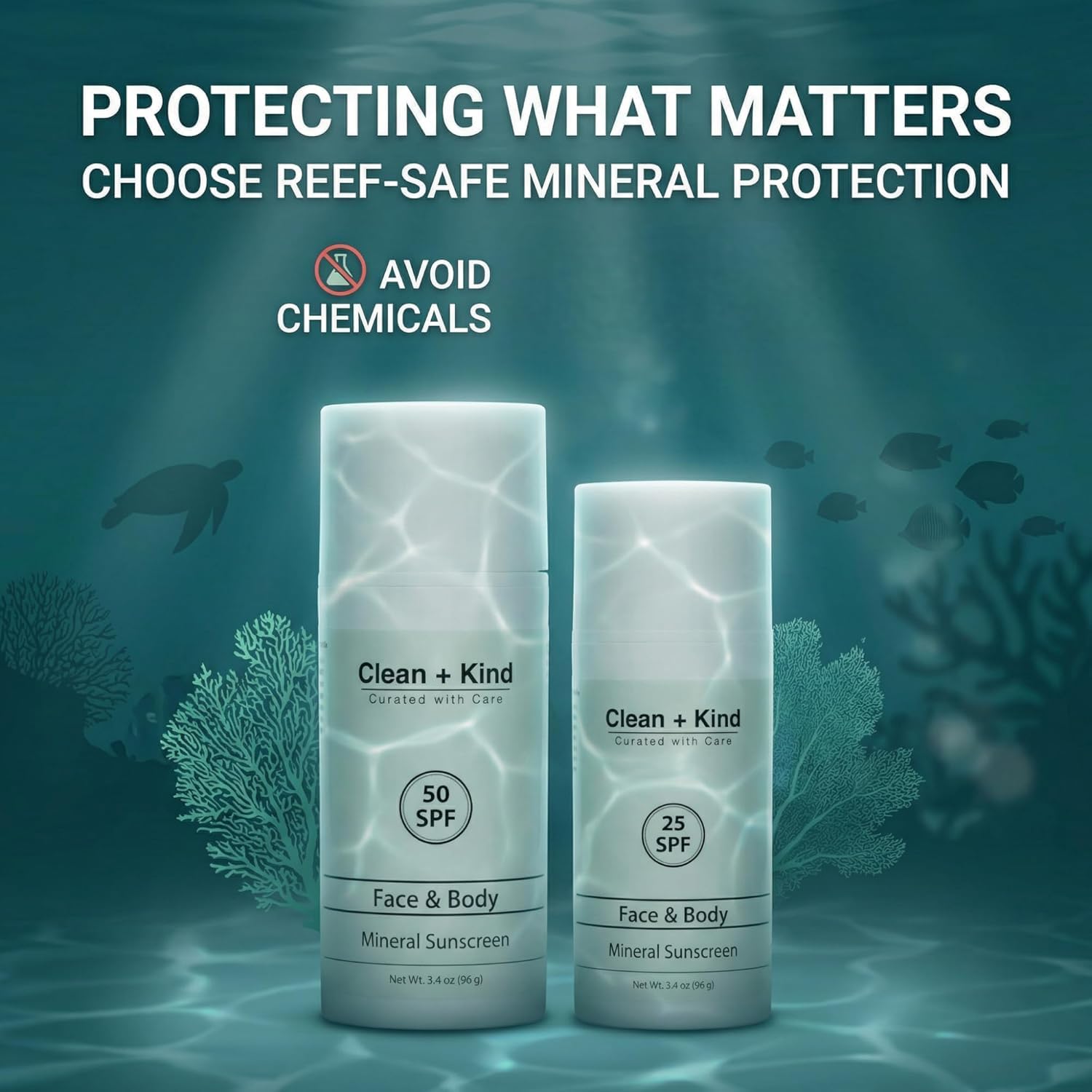Clean + Kind Tallow Sunscreen with raspberry oil for extra nourishment