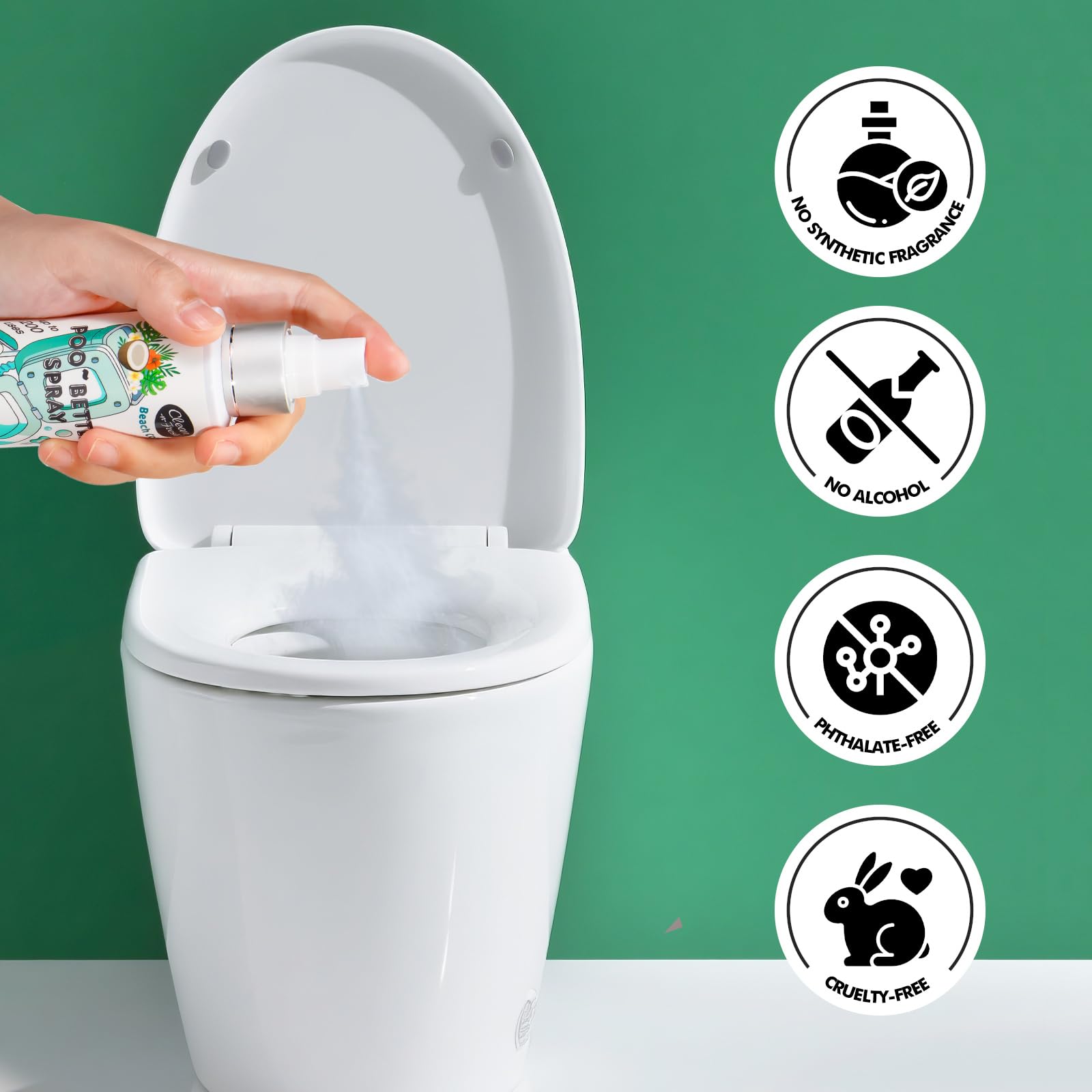 Gift-ready packaging of Clean-n-Fresh toilet spray for housewarmings