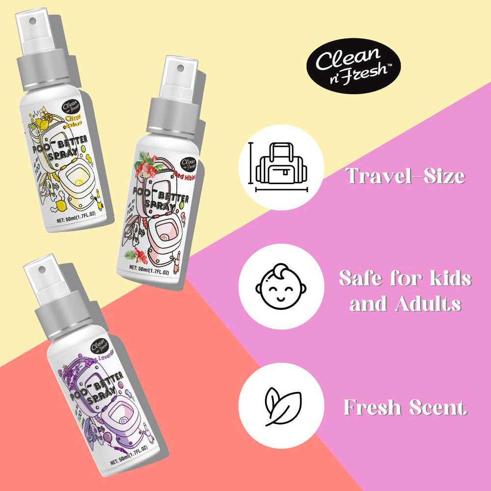 Clean-n-Fresh Spritz Before Use Odor Control demonstrates preventive freshness