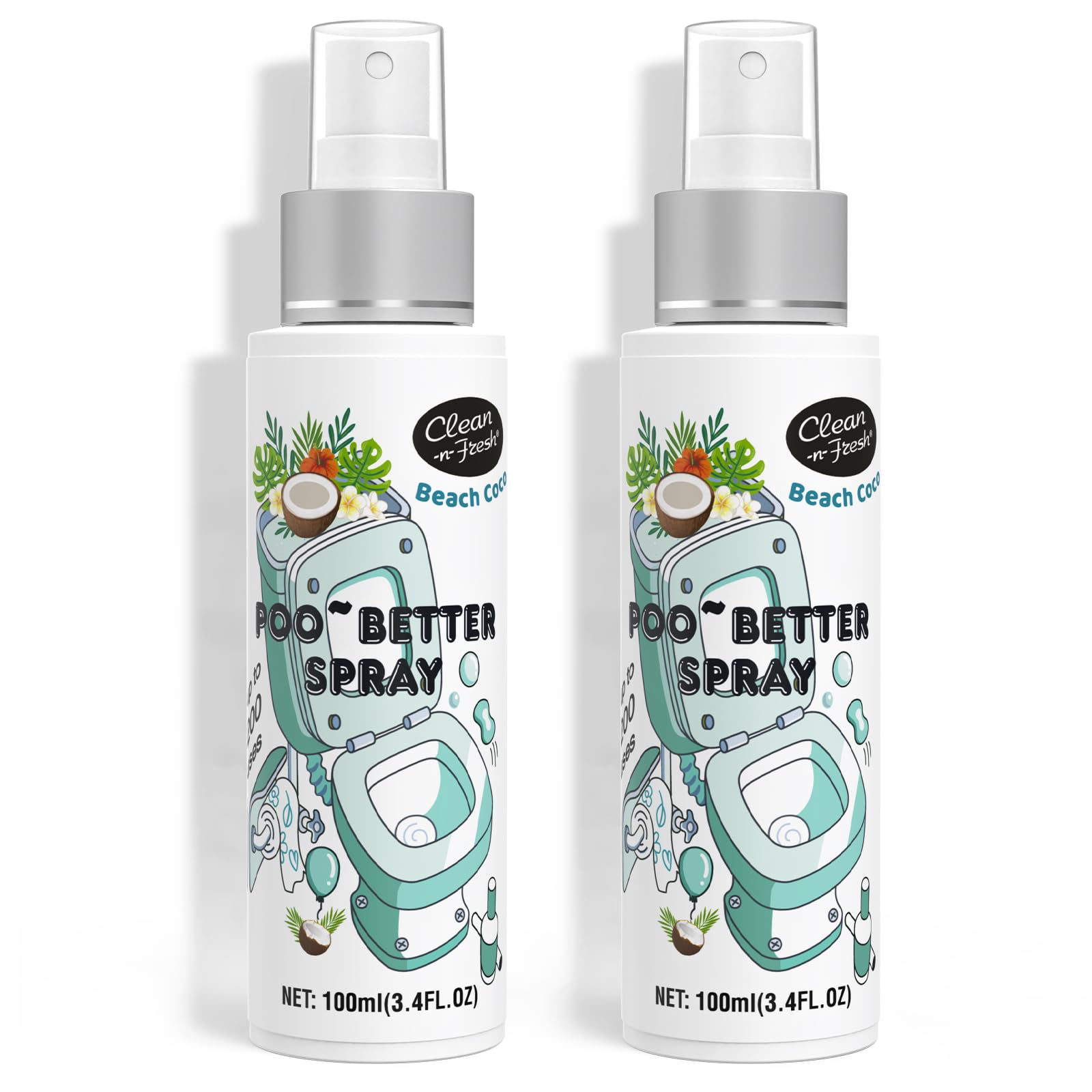 Clean-n-Fresh toilet spray bottle 6oz ready to refresh bathrooms
