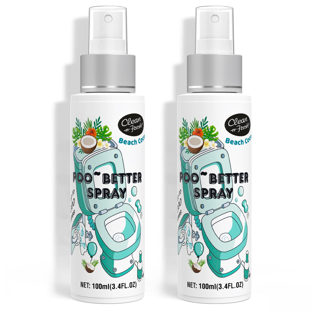 Clean-n-Fresh toilet spray bottle 6oz ready to refresh bathrooms