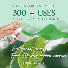 Clean-n-Fresh Eucalyptus toilet spray bottle, crisp and fresh