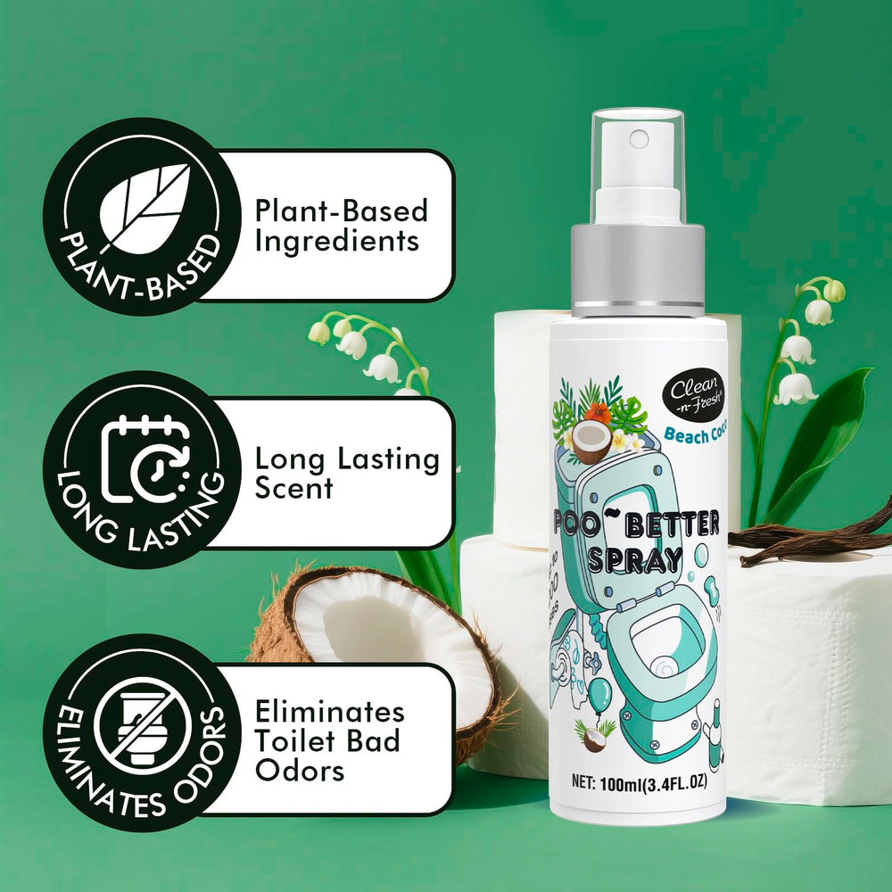 Close up of spray action on water surface for odor control by Clean-n-Fresh