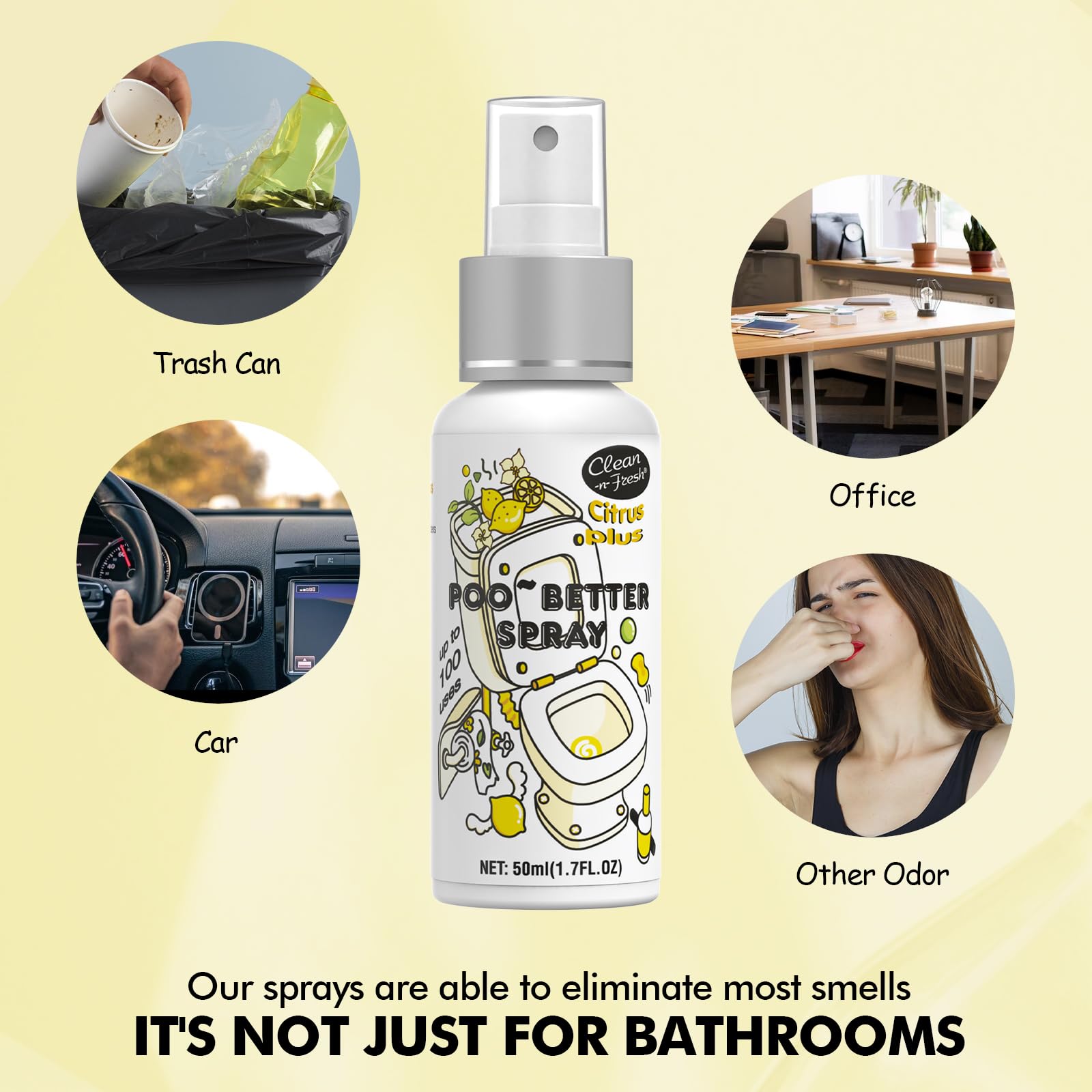 Clean-n-Fresh Travel Size Bathroom Essentials portable odor control kit