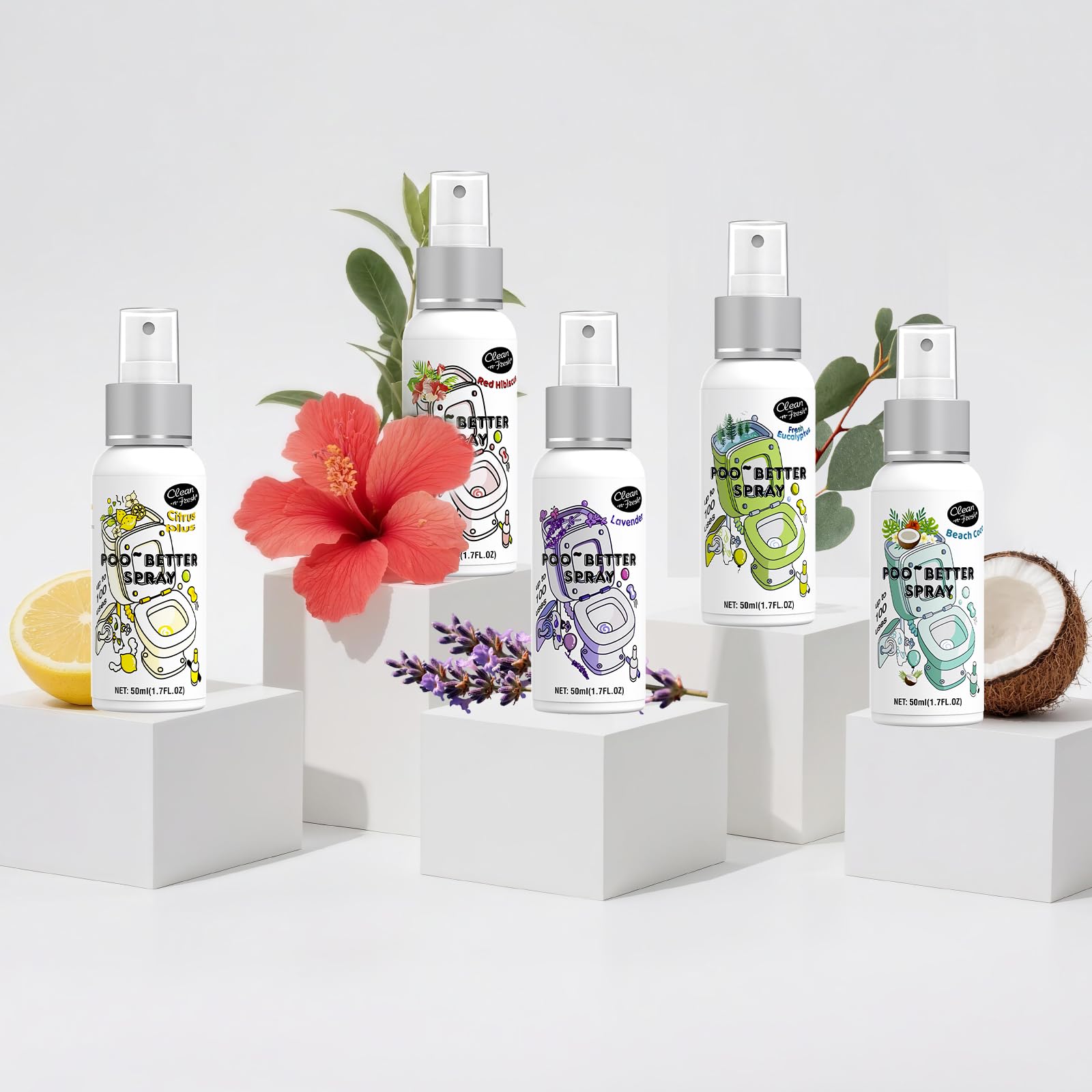 Clean-n-Fresh Travel-size essentials image, compact 1.7 oz bottles for travel