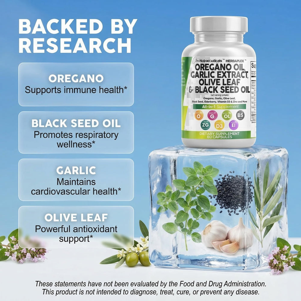 Clean Nutra Black Seed Oil Capsules bottle showcases versatile wellness.