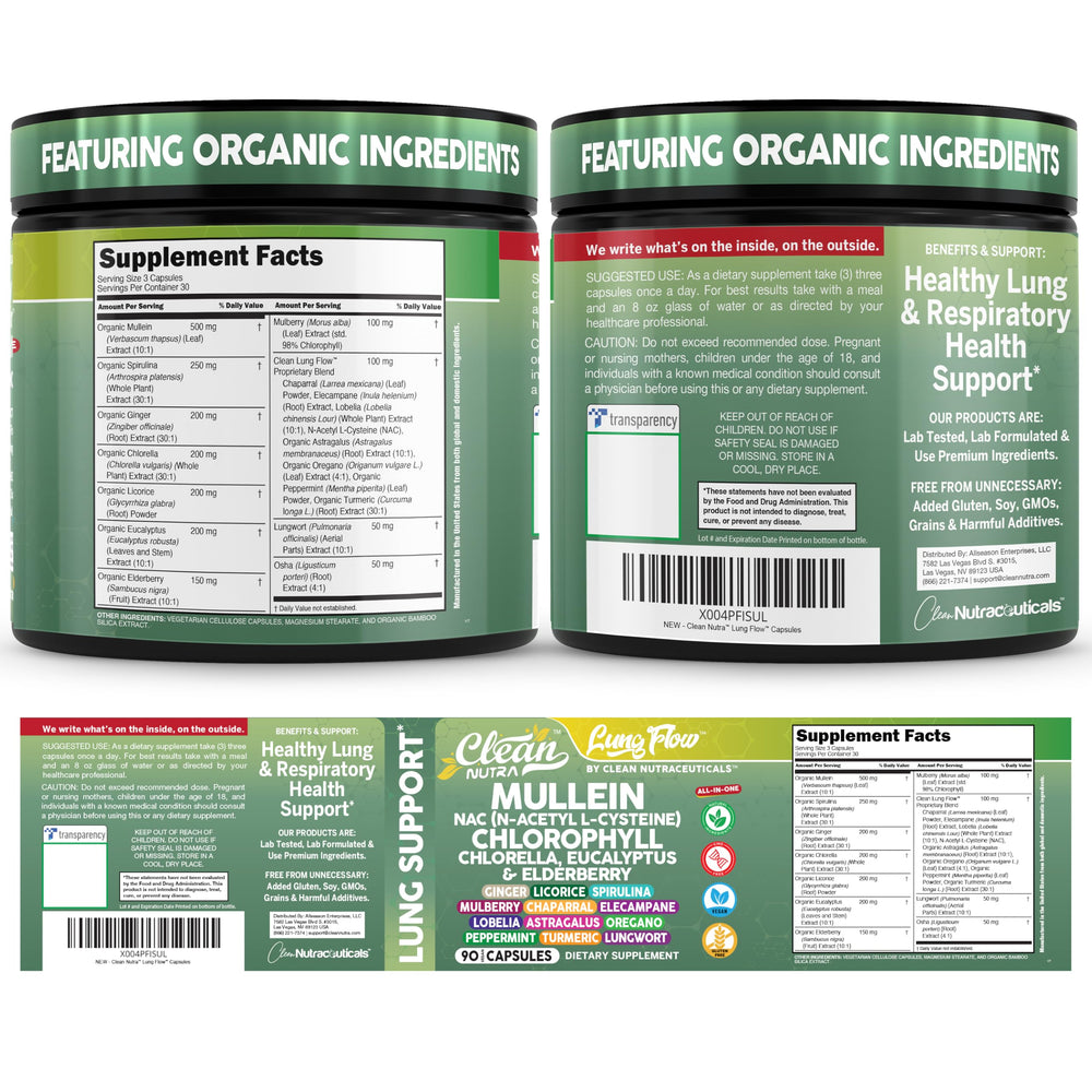 Clean Nutra Elderberry-Peppermint-Turmeric blend for antioxidant notes.