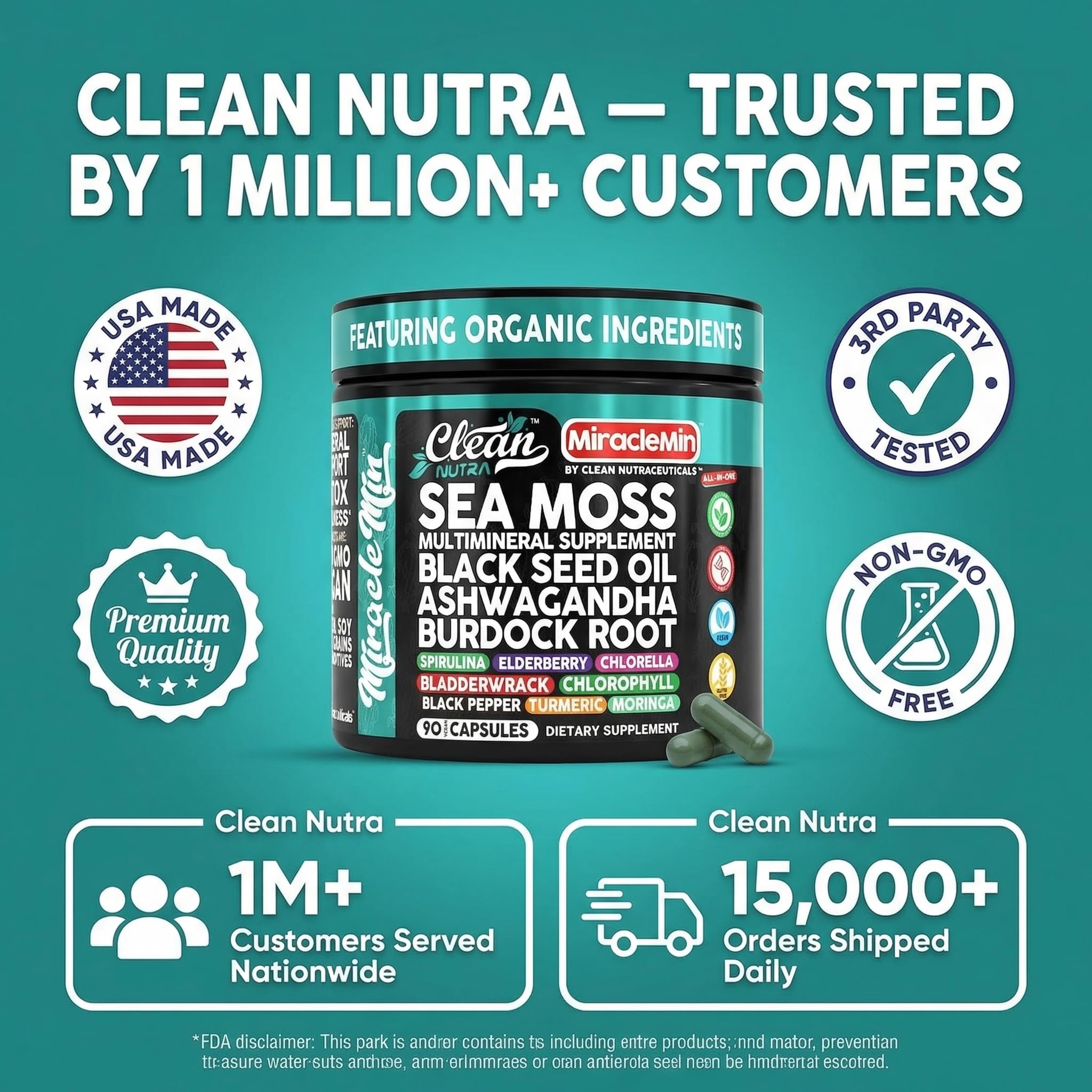 Clean Nutra elderberry turmeric amla bottle signals antioxidant defense