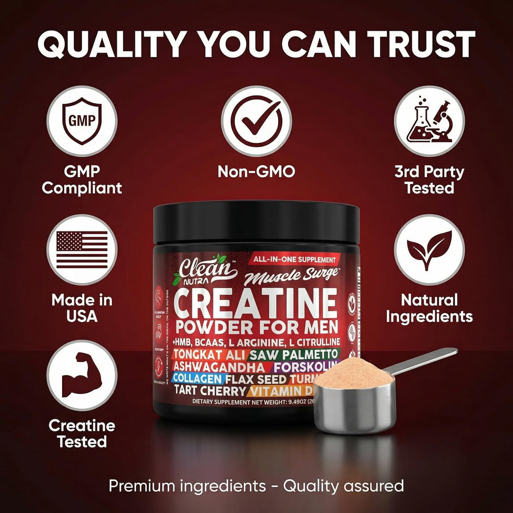 Clean Nutra Front-View Bottle highlights modern packaging and clean formula.